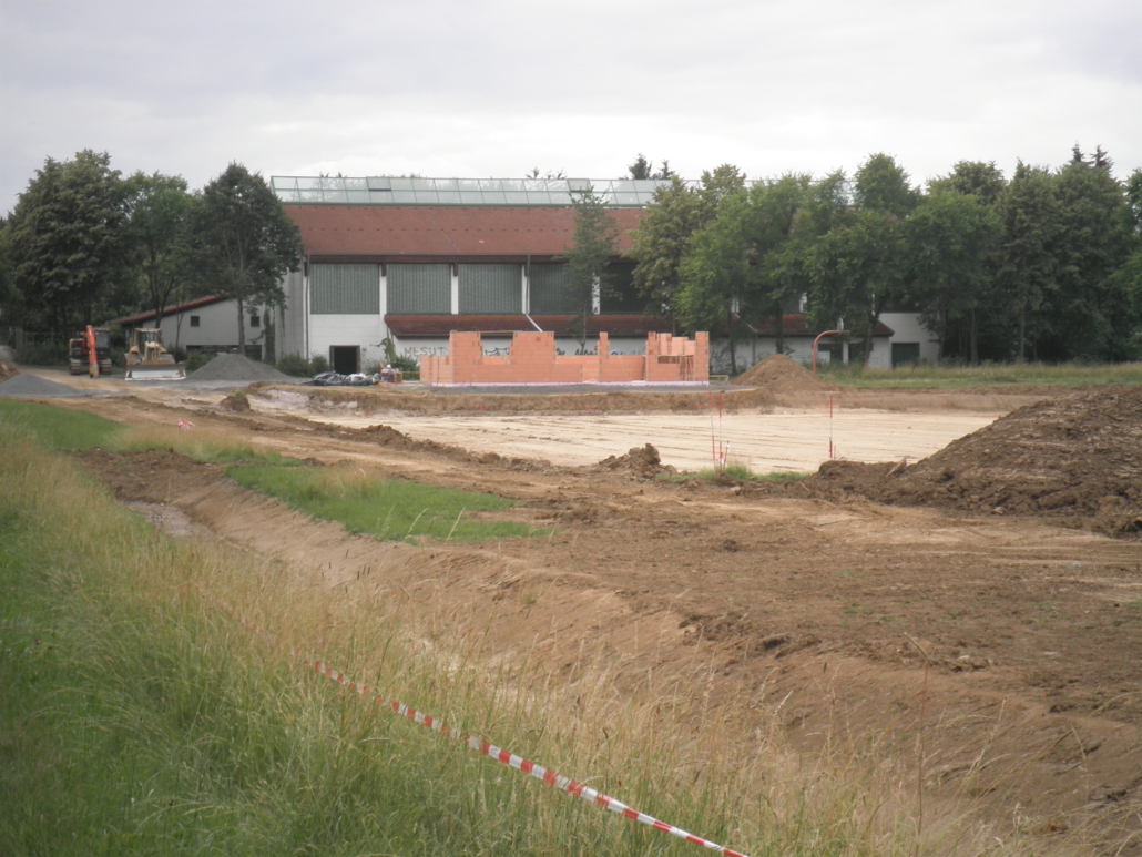 Baufortschritt Sportheim vom 19. Juni 2018
